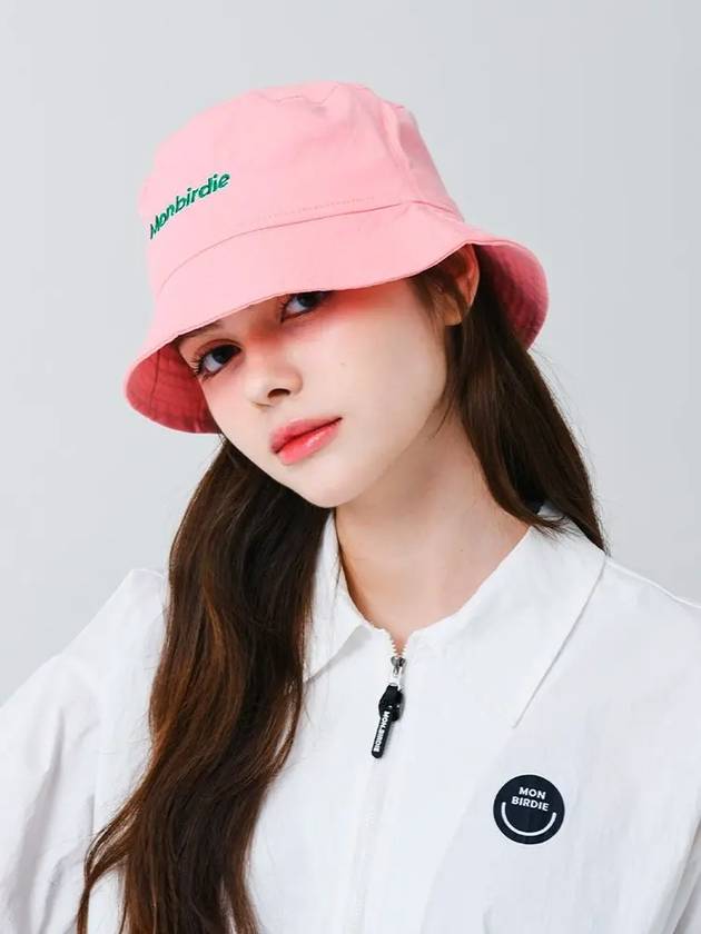 Script color bucket hat PINK - MONBIRDIE GOLF - BALAAN 4