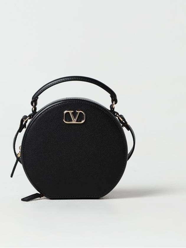 V Logo Signature Round Mini Bag Black - VALENTINO - BALAAN 2