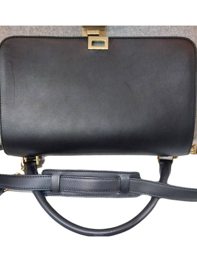 Trapeze Medium Black Gray Shoulder Bag - CELINE - BALAAN 8