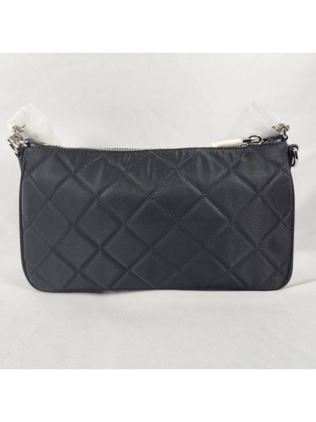 Tessuto Quilted Chain Shoulder Bag Black - PRADA - BALAAN 3