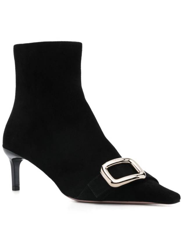 Viv Canard Suede Boots Black - ROGER VIVIER - BALAAN 3