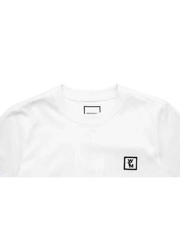 Logo Cotton Short Sleeve T-Shirt White - WOOYOUNGMI - BALAAN 5