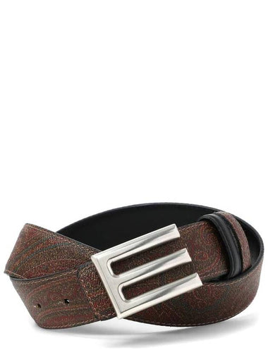 Etro Belt Logo Leather - ETRO - BALAAN 1