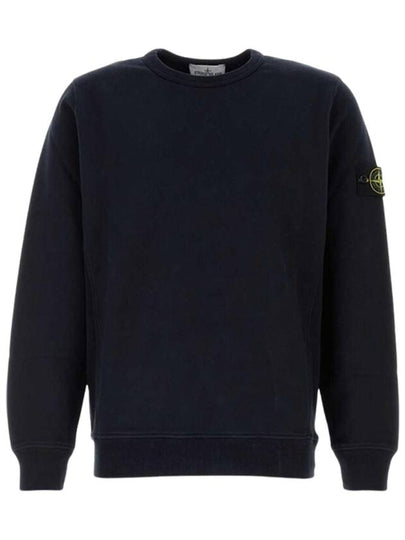 Wappen Patch Crew Neck Cotton Sweatshirt Navy - STONE ISLAND - BALAAN 2