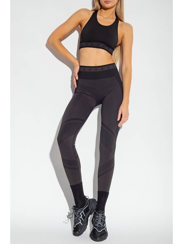 Women's Genesis Star Band LeGGings Black - GOLDEN GOOSE - BALAAN 3