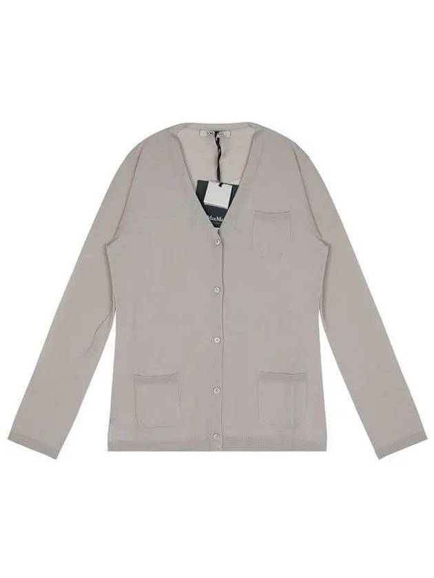 Women's Alex Pocket Wool Cardigan Beige - MAX MARA - BALAAN 2