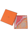 Brandebourgs Fleuris Double Face 90 Scarf Abricot - HERMES - BALAAN 3