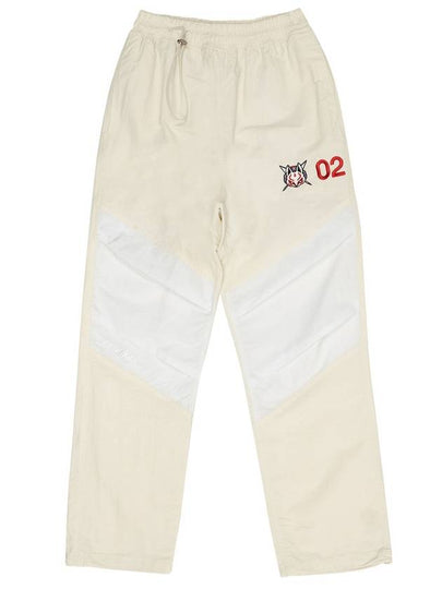 Knee Panel Nylon Track Pants Ivory - SALONDEKII SDLABEL - BALAAN 2