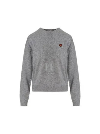 Paris Merino Wool Jumper Knit Top Misty Grey - KENZO - BALAAN 2