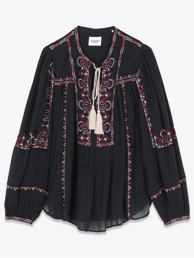 Kiledia Embroidery Blouse Black - ISABEL MARANT - BALAAN 2