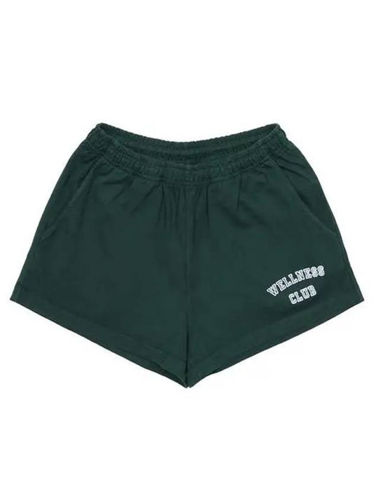 Wellness Club Cotton Shorts Forest Green - SPORTY & RICH - BALAAN 2