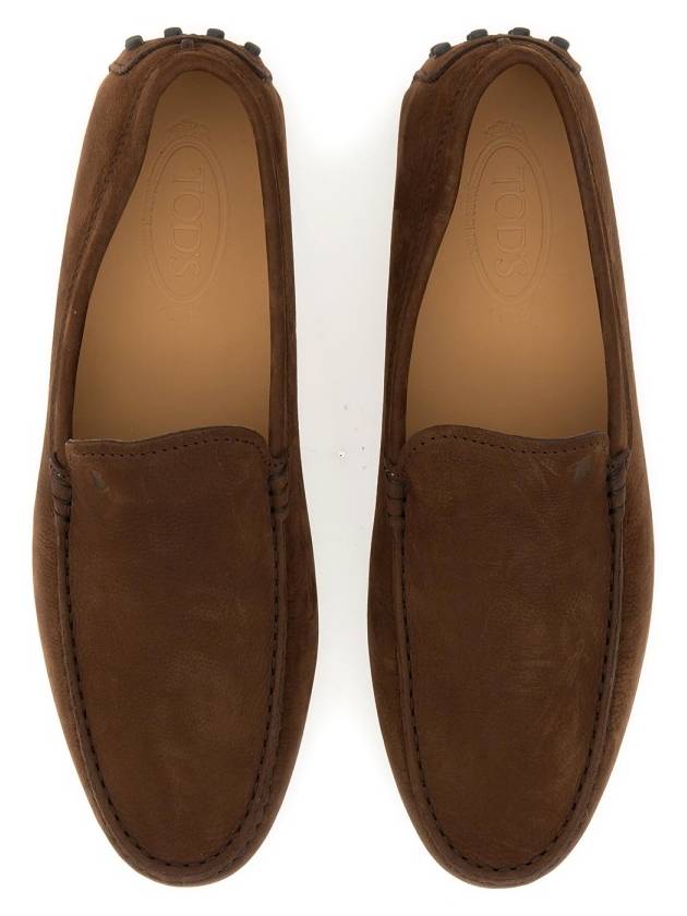 Gomino Suede Driving Shoes Brown - TOD'S - BALAAN 4