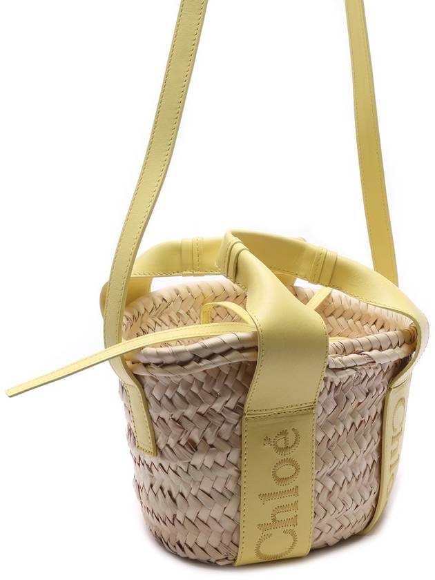 Sense Small Raffia Tote Bag Beige Yellow - CHLOE - BALAAN 4