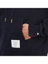 Men's Center Back Stripe Logo Patch Hoodie Navy - THOM BROWNE - BALAAN 8