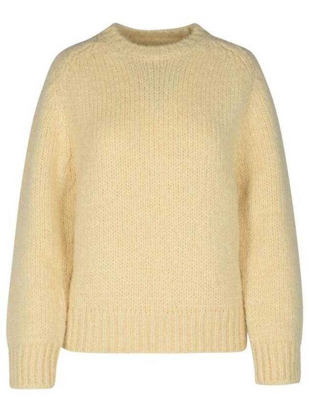 Mohair Blend Knit Top Cream - JIL SANDER - BALAAN 2