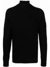 Men's Shadow Project Wappen Knit Turtleneck Black - STONE ISLAND - BALAAN 2