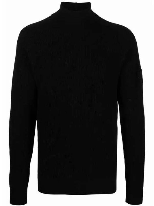 Men's Shadow Project Wappen Knit Turtleneck Black - STONE ISLAND - BALAAN 2