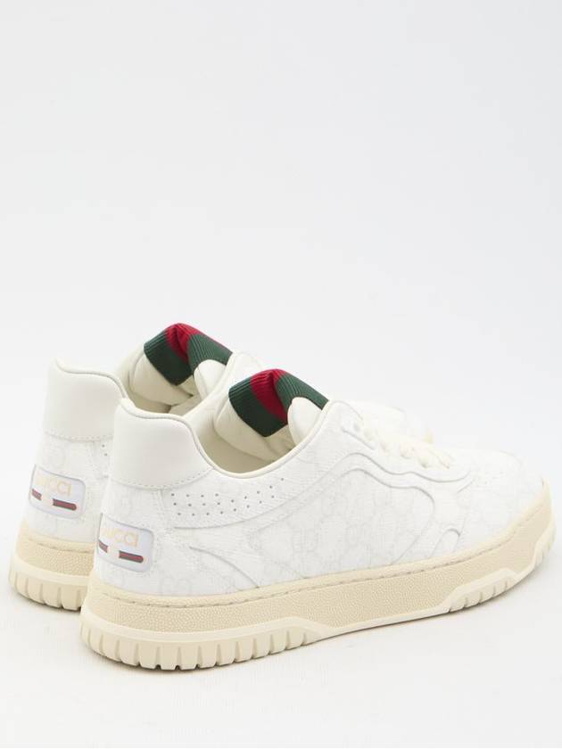 Re Web Low Top Sneakers Beige White - GUCCI - BALAAN 4