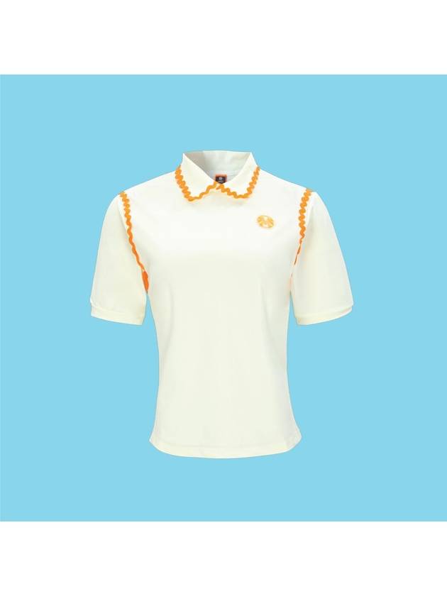 Short Sleeve T-Shirt Gold Label Functional Cooling Span Wave Collar T-Shirt GS60638 - MAHES - BALAAN 1