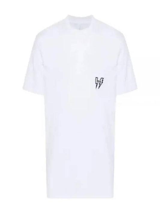 Thunderbolt Short Sleeve T Shirt White - NEIL BARRETT - BALAAN 2