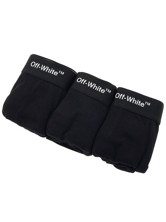 Men's Logo Band Briefs Black 3 Pack - OFF WHITE - BALAAN.