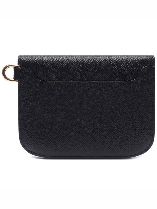 Vagabond Compact Alpina Calf Leather Half Wallet Black - DELVAUX - BALAAN 5