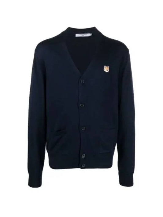 Fox Head Patch Classic Cardigan Navy - MAISON KITSUNE - BALAAN 2