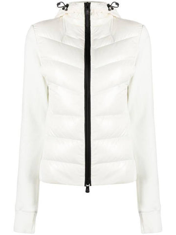 Grenoble Fleece Hooded Padding Snow White - MONCLER - BALAAN 1