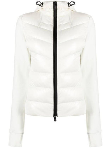 Grenoble Fleece Hooded Padding Snow White - MONCLER - BALAAN 1