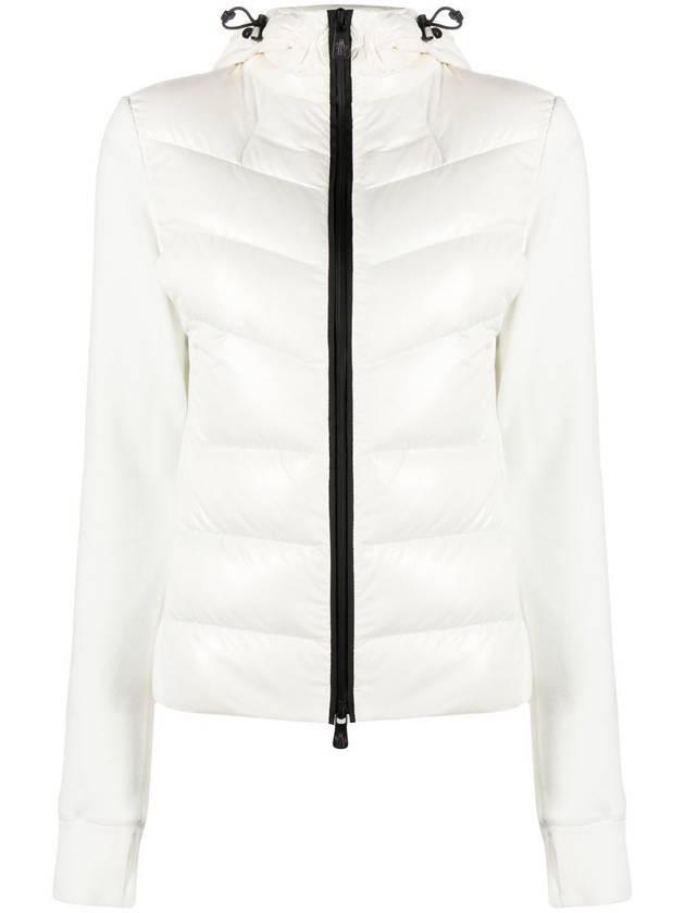 Grenoble Fleece Hooded Padding Snow White - MONCLER - BALAAN 1