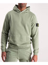 Wappen Patch Cotton Hoodie Green - STONE ISLAND - BALAAN 7