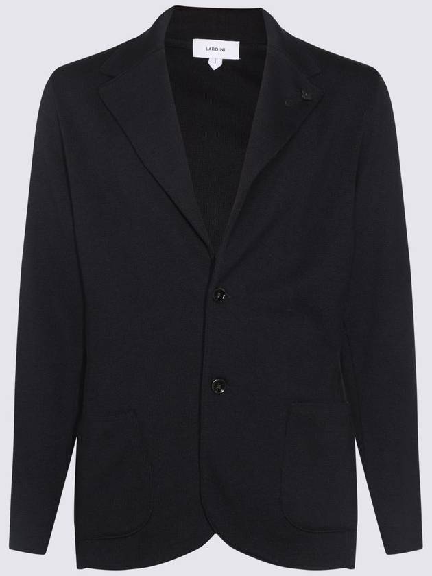 Lardini Navy Blue Wool Blazer - RVR LARDINI - BALAAN 1