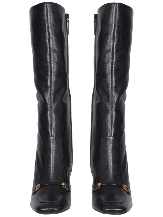 Women's Camden Heel Long Boots Black - SAINT LAURENT - BALAAN 4