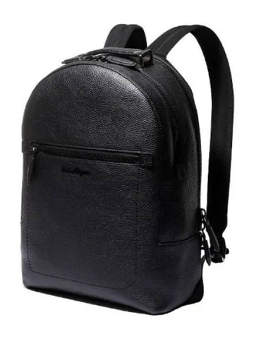 Ferragamo Logo Patch Calfskin Backpack Bag Men - SALVATORE FERRAGAMO - BALAAN 1