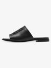 4G Logo Cut Out Flat Slippers Black - GIVENCHY - BALAAN 2