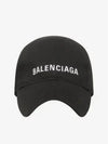 Logo Cap Hat Black 529192410B21077 - BALENCIAGA - BALAAN 1