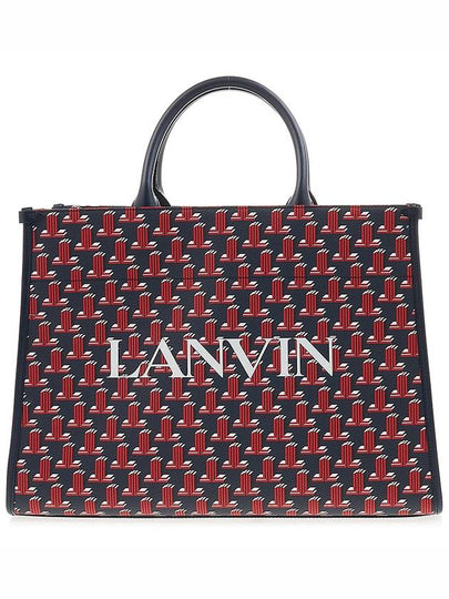 Logo Print Tote Bag Navy Red - LANVIN - BALAAN 2