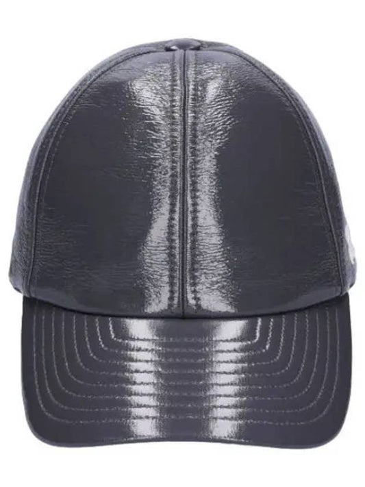 Courr ges Signature Vinyl Ball Cap Steel Gray Hat - COURREGES - BALAAN 1