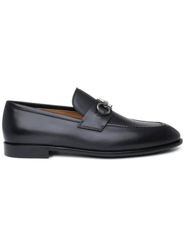 Men's Penny Calfskin Loafers Black - SALVATORE FERRAGAMO - BALAAN 1