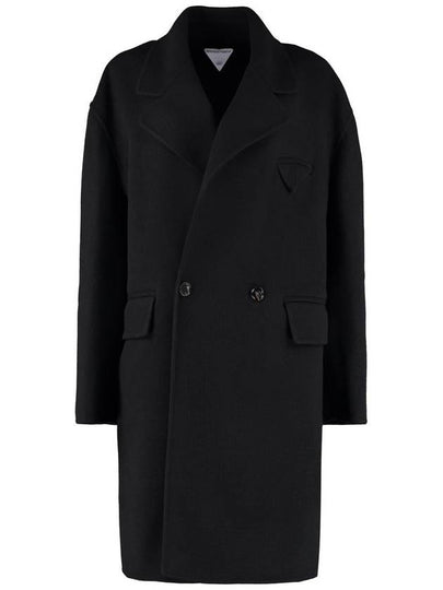 Women's Double Coat Black - BOTTEGA VENETA - BALAAN 2