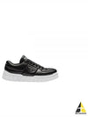 Padded Nappa Leather Low Top Sneakers Black - PRADA - BALAAN 2