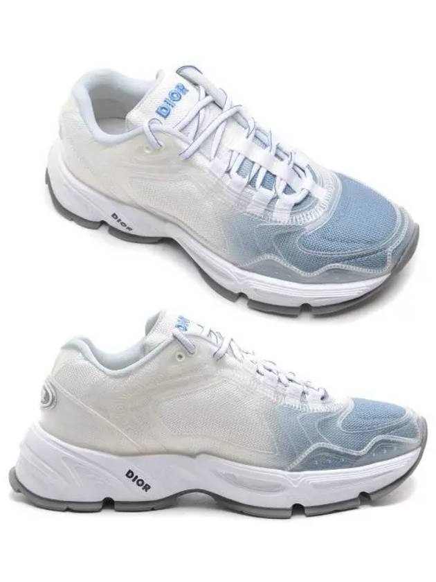 CD1 Low Top Sneakers Blue White - DIOR - BALAAN 2