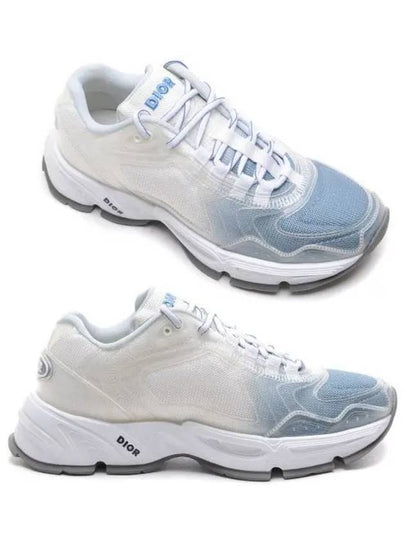 CD1 Low Top Sneakers Blue White - DIOR - BALAAN 2