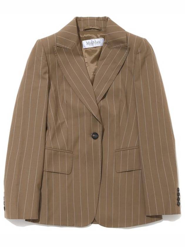 Galosce Pinstripe Blazer Jacket Beige - MAX MARA - BALAAN 2