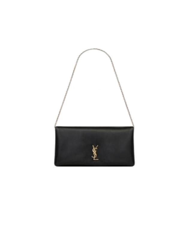 Calypso Lambskin Mini Shoulder Bag Black - SAINT LAURENT - BALAAN 2