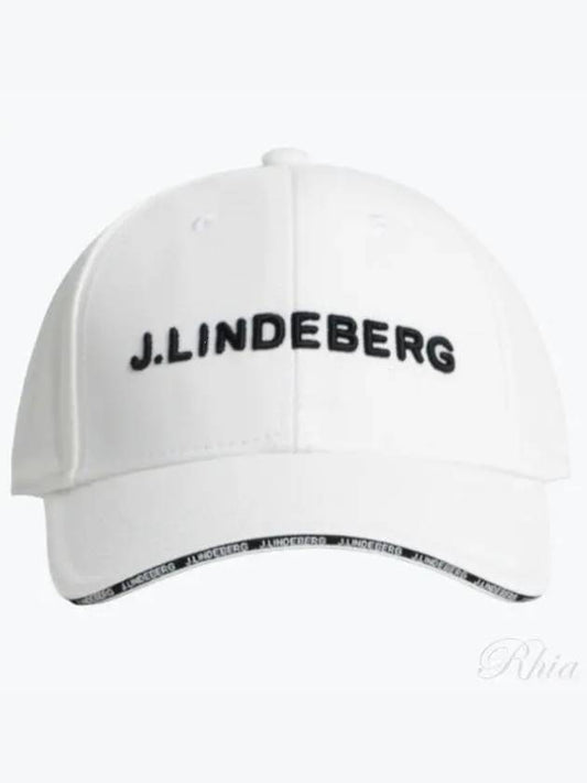 Henrik Embroidered Logo Ball Cap White - J.LINDEBERG - BALAAN 2