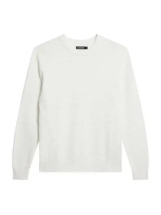 Archer Structure Crew Neck Sweatshirt Cloud White - J.LINDEBERG - BALAAN 2