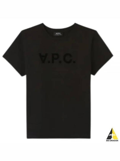 VPC Logo Organic Cotton Short Sleeve T-Shirt Black - A.P.C. - BALAAN 2