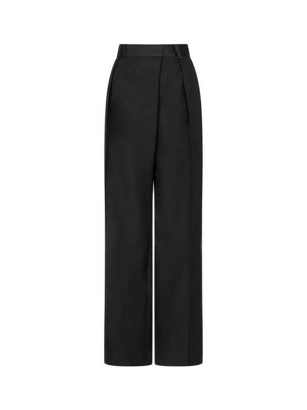 Women s One Tuck Pleated Wide Pants Black 271815 - PAUL SMITH - BALAAN 1