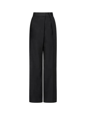 Women s One Tuck Pleated Wide Pants Black 271815 - PAUL SMITH - BALAAN 1